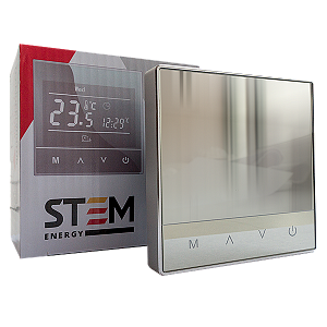 Терморегулятор STEM Energy SET 17 SILVER (программируемый, сенсорный)