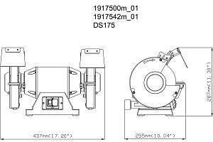 DS 175 Шлифовальная машина с двумя кругами Metabo