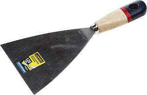 Шпательная лопатка STAYER "PROFI" c нержавеющим полотном, деревянная ручка, 120мм 10012-120