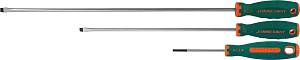 D71S8150 Отвертка стержневая шлицевая ANTI-SLIP GRIP, SL8.0х150 мм JONNESWAY