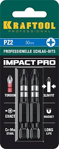 KRAFTOOL Impact PZ 2, 50 мм, 2 шт, ударные биты (26193-2-50-S2)