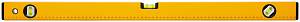 Уровень "Стайл", 3 глазка, желтый усиленный корпус, фрезер. рабочая грань, шкала, Профи 800 мм FIT