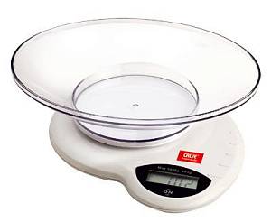 Calve Электронные кухонные весы, чаша до 3 кг, цена деления 1 г CL-4589